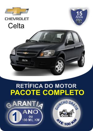 Retífica de motor Chevrolet Celta com garantia pacote completo Rw motores